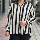 شومیز زارا سیاه سفید