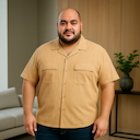 پیراهن آستین کوتاه سایز بزرگ