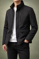 کاپشن مردانه OWENمدل دوجیب زیپ